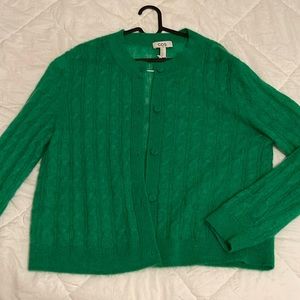 Cos Green Wool Cardigan